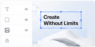Lightclip layered photo and image editor interface