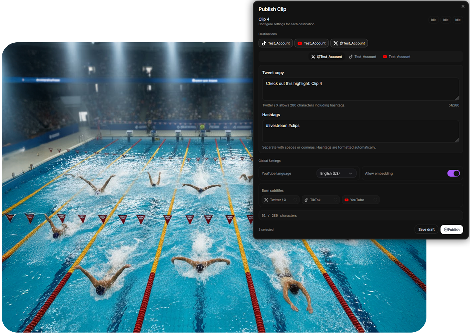 Multi-Platform Publishing - Publish to X, YouTube, TikTok
